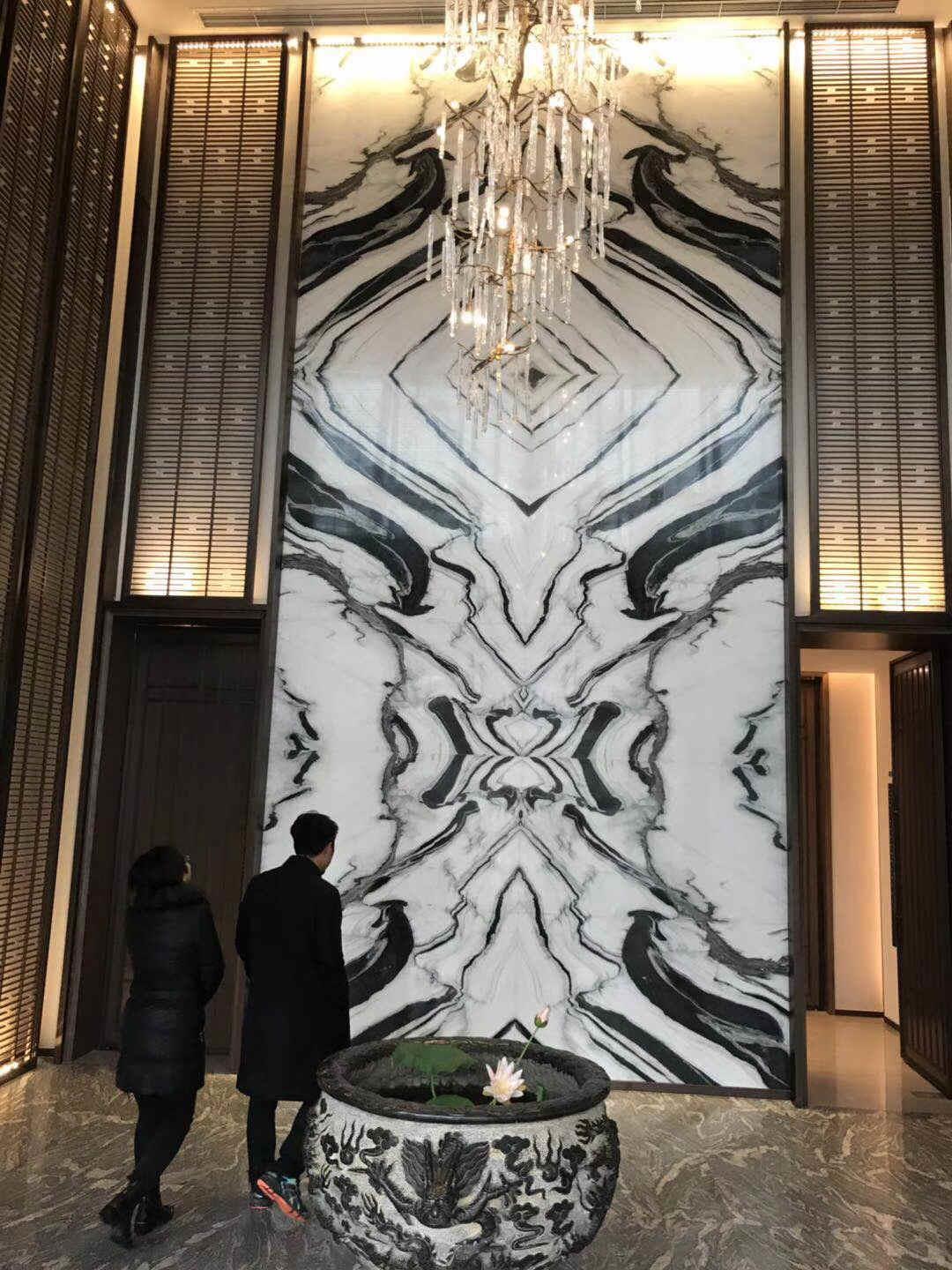 Panda White Marble cladding
