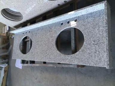 Ķīna G655 balta granīta vanity topi